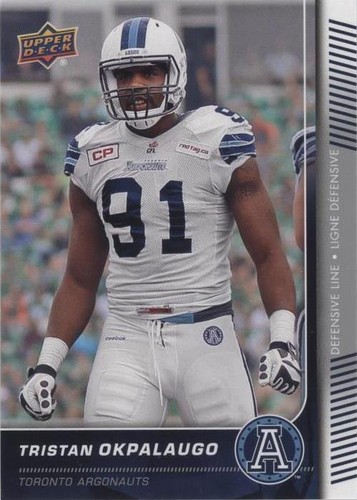 2015 Upper Deck CFL Tristan Okpalaugo #118