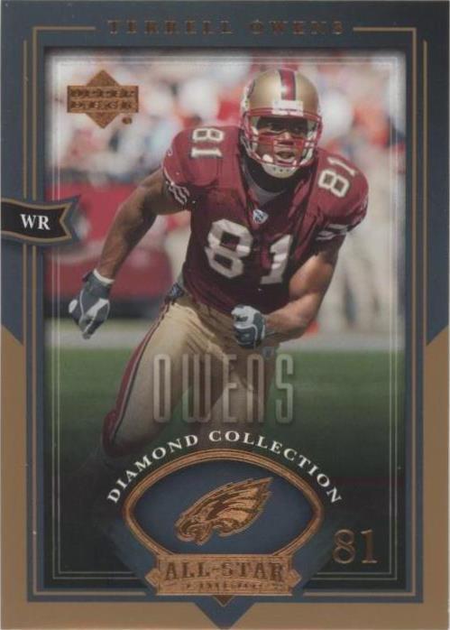 2004 Upper Deck Diamond Collection All-Star Lineup Terrell Owens #16