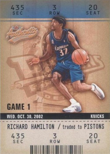 2002-03 Fleer Authentix - Richard Hamilton #61
