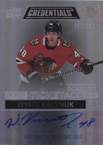 2021-22 Upper Deck Credentials - Wyatt Kalynuk #DTAA-WK