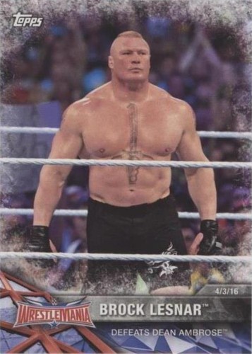 2017 Topps WWE Road to Wrestlemania - Brock Lesnar #58