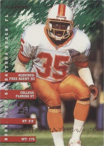 1995 Fleer Martin Mayhew #378