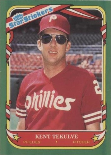 1987 Fleer Star Stickers - Kent Tekulve #116
