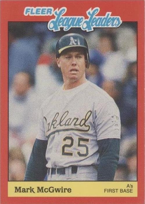 Fleer Baseball's League Leaders 1989 - Mark McGwire #27
