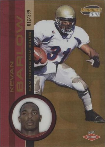 2001 Pacific Invincible Kevan Barlow #292
