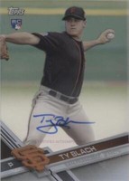 2017 Topps Clearly Authentic Autographs - Ty Blach #CAAU-TB