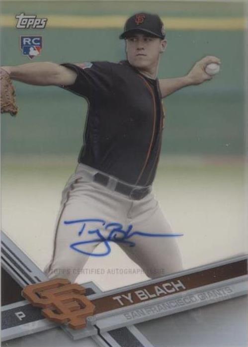 2017 Topps Clearly Authentic Autographs - Ty Blach #CAAU-TB