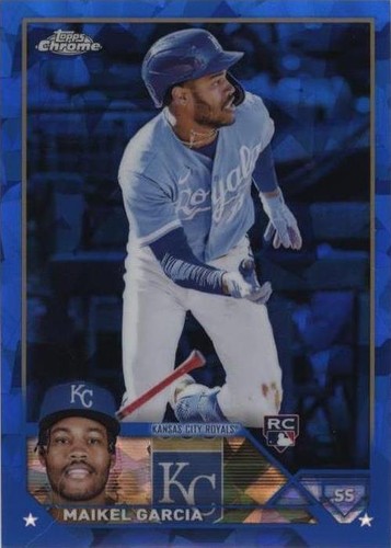 2023 Topps Chrome Update Series Sapphire Edition - Maikel Garcia #USCS144