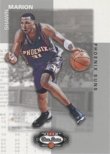 2002-03 Fleer Box Score - Shawn Marion #9