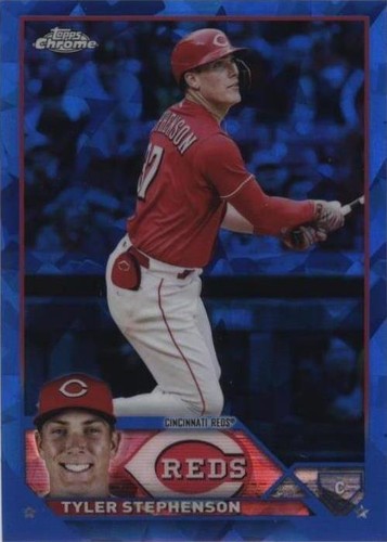 2023 Topps Chrome Pink Refractors #162 Tyler Stephenson