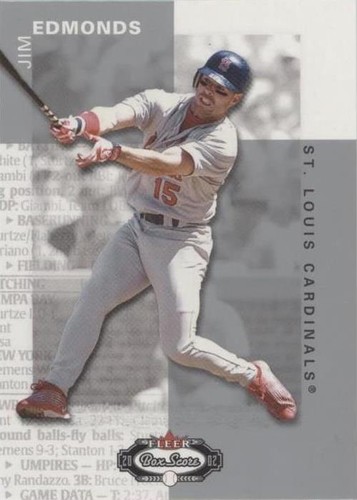 2002 Fleer Box Score - Jim Edmonds #125