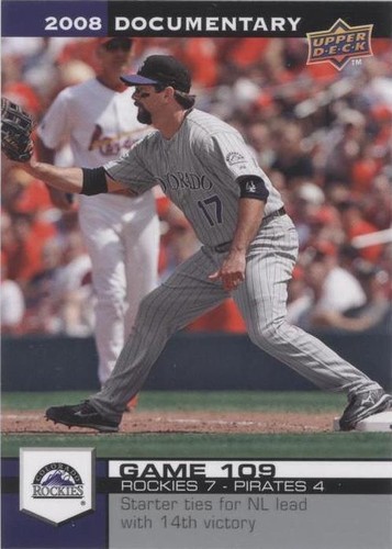 2008 Upper Deck Documentary - Todd Helton #3210