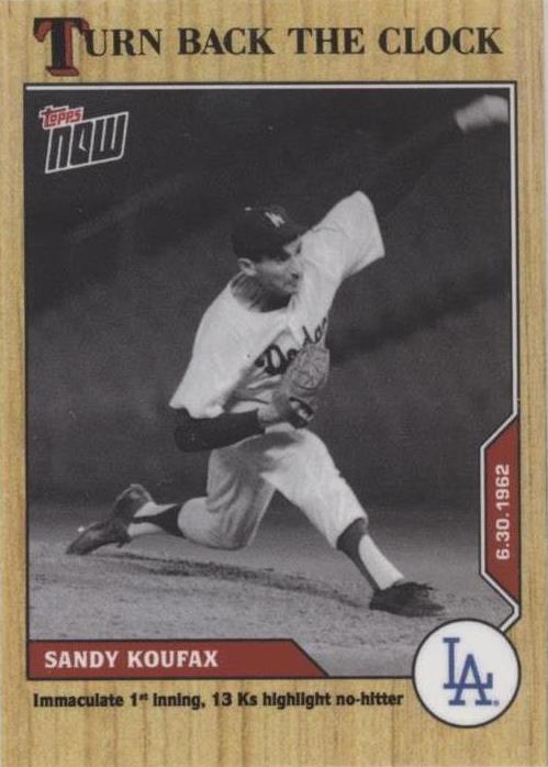 Topps Now Turn Back the Clock 2020 - Sandy Koufax #92