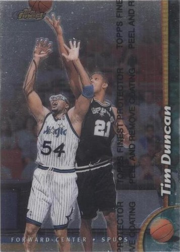 1998-99 Topps Finest - Tim Duncan #190