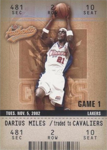 2002-03 Fleer Authentix - Darius Miles #60