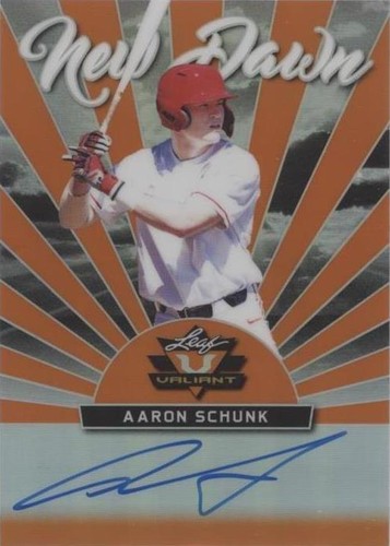 2019 Leaf Valiant - Aaron Schunk #ND-AS1