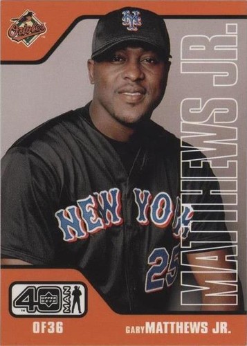 2002 Upper Deck 40 Man - Gary Matthews Jr. #837