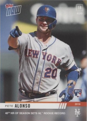 【オレンジパラレル 2/5】ピート・アロンソ topps now サヨナラHR オレンジパラレル 2/5】ピート・アロンソ topps now サヨナラHR