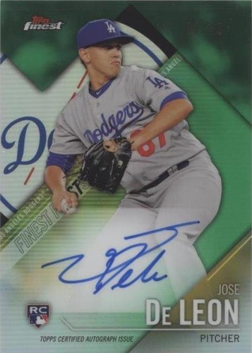 2017 Topps Finest Blue Wave Refractor Autograph #FF-JDL Jose