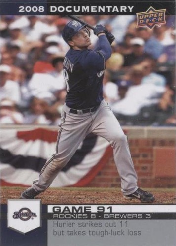 2008 Upper Deck Documentary - Ryan Braun #2851