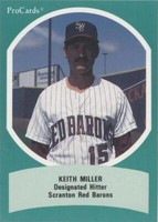 1990 ProCards Triple A All-Star Game - Keith Miller #AAA 7