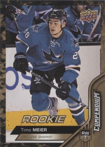 2016-17 Upper Deck Compendium - Timo Meier #828