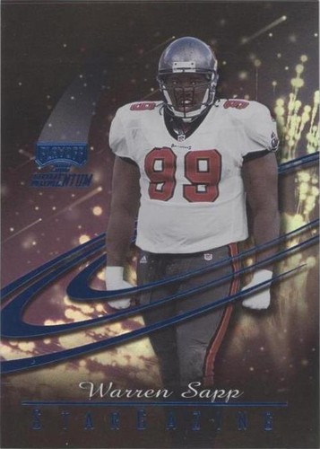 2000 Playoff Momentum Warren Sapp #SG85