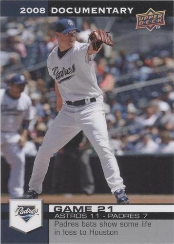 2008 Upper Deck Documentary - Jake Peavy #821