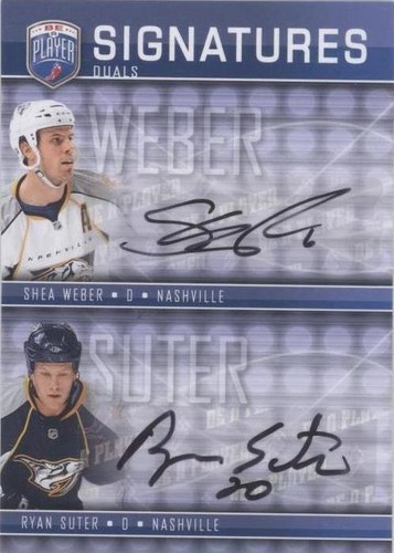 2008-09 Upper Deck Be a Player - Ryan Suter Shea Weber #S2-SW