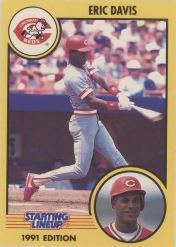 1991 Starting Lineup Cards - Eric Davis #44