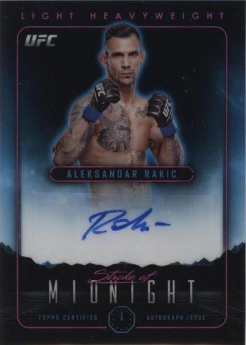 2024 Topps Midnight UFC - Aleksandar Rakic #SMA-ARC