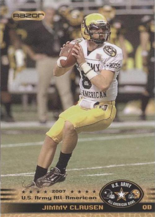 2010 Razor U.S. Army All-American Bowl Jimmy Clausen #105