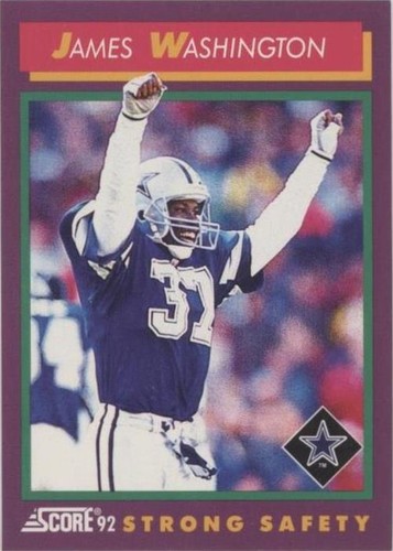 1992 Score James Washington #187