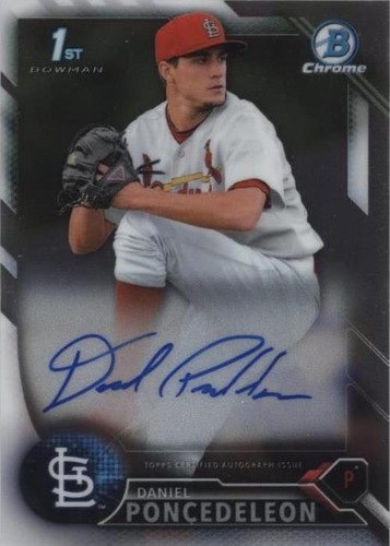 2016 Bowman Chrome - Daniel Poncedeleon #CPA-DP