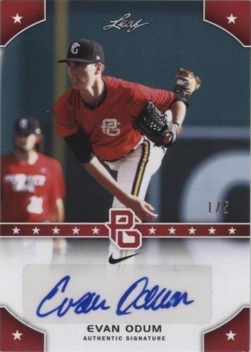2015 Leaf Perfect Game National Showcase - Evan Odum #PG-EO1