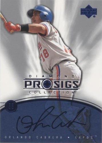 2004 Upper Deck Diamond Collection Pro Sigs - Orlando Cabrera #39