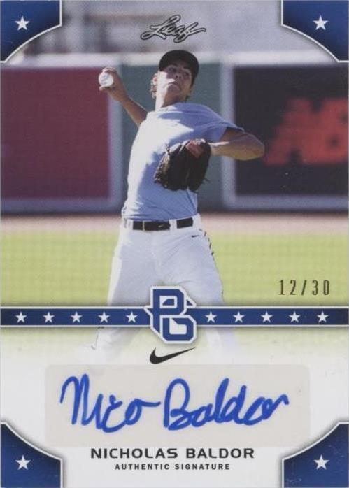 2015 Leaf Perfect Game National Showcase - Nicholas Baldor #PG-NB1