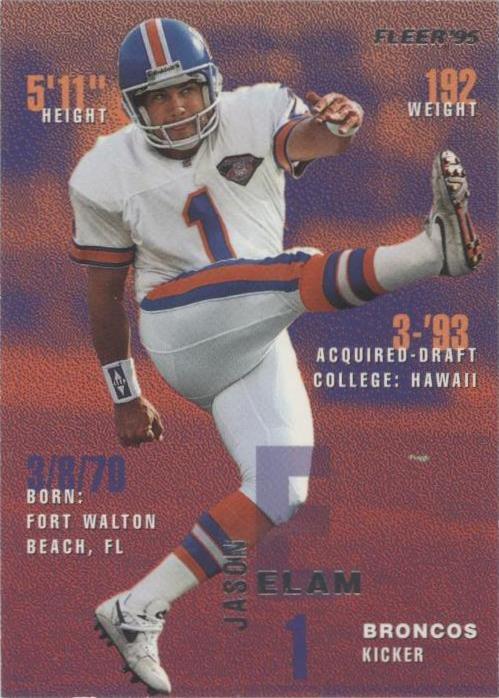 1995 Fleer Jason Elam #109