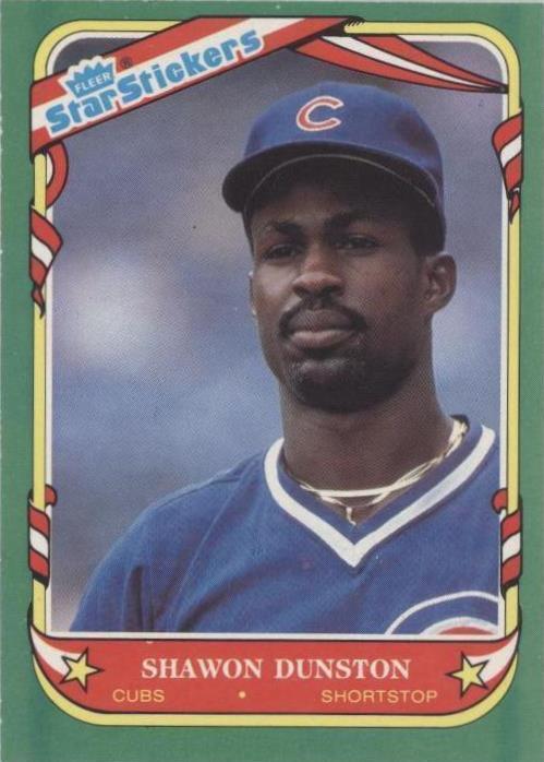 Pegatinas Fleer Star 1987 - Shawon Dunston #36