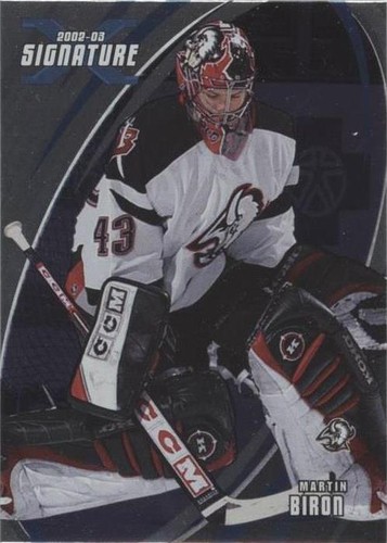 2002-03 In the Game Be A Player Signature Series - Martin Biron #080