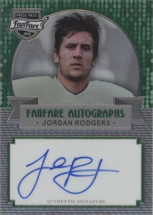 2013 Press Pass Fanfare Jordan Rodgers #FF-JR2