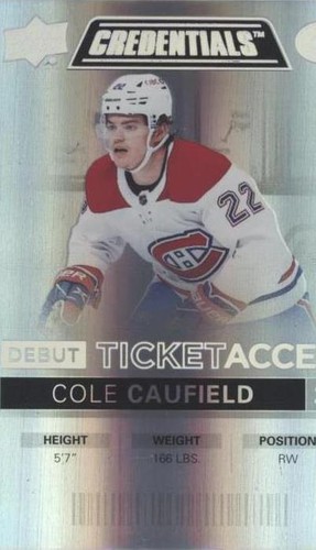 2021-22 Upper Deck Credentials - Cole Caufield #149