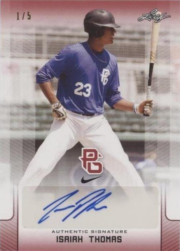 2017 Leaf Perfect Game National Showcase - Isaiah Thomas #BA-IT1