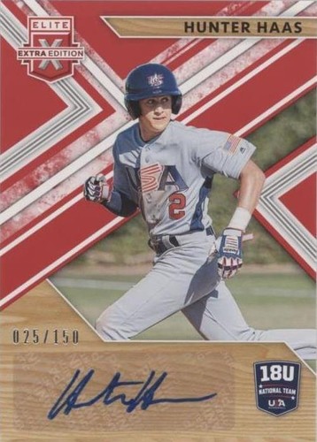 2019 Panini Elite Extra Edition - Hunter Haas #18U-HH