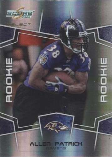 2008 Score Select Allen Patrick #429