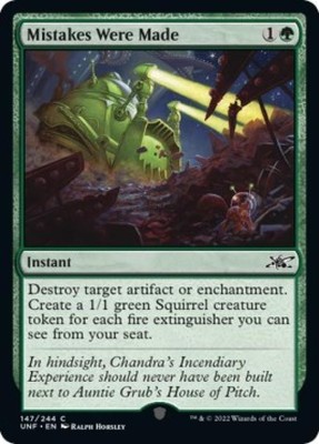 Mistakes Were Made - Near Mint English MTG Unfinity