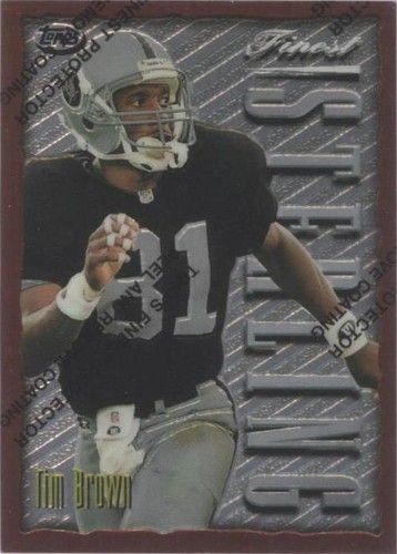 1996 Topps Finest Tim Brown #161