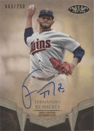 2019 Topps Tier One - Fernando Romero #BA-FRO