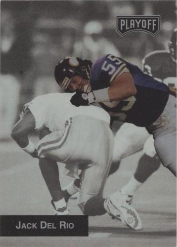1993 Playoff Jack Del Rio #174