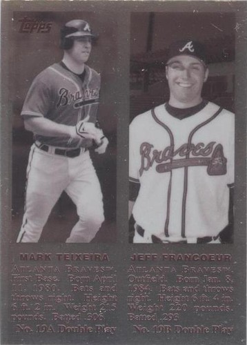 2008 Topps Chrome - Jeff Francoeur Mark Teixeira #TCHC16